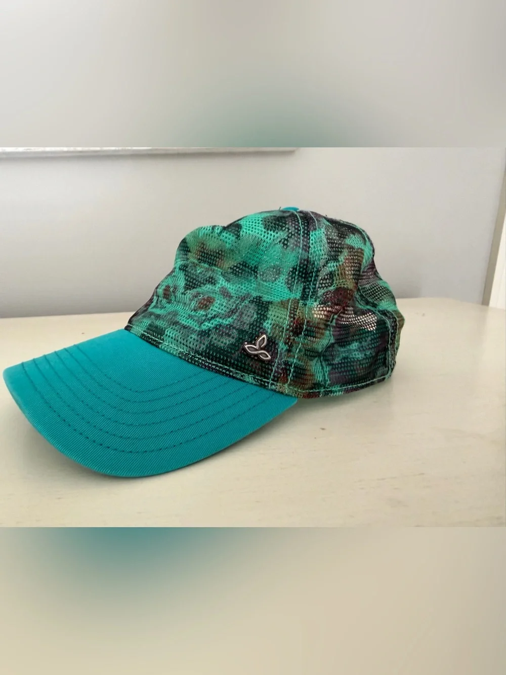Prana Teal Mesh Baseball Cap